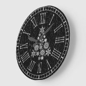 Witte kerstboom Uw weelderige achtergrond Grote Klok (Hoek)