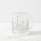 Witte kerstboomfeestdag, bevroren Mok (Voorkant rechts)