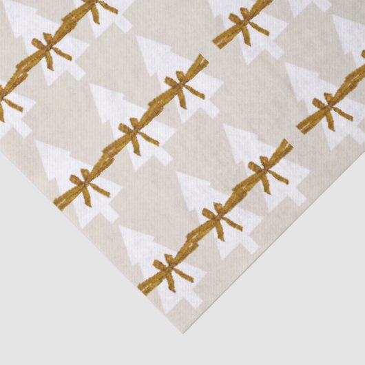 Witte kerstboompapier, kerstbogen tissuepapier (Detail)