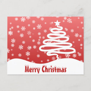 Witte kerstBriefkaart Briefkaart