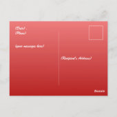 Witte kerstBriefkaart Briefkaart (Achterkant)