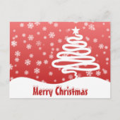 Witte kerstBriefkaart Briefkaart (Voorkant)