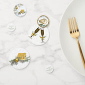 Witte kerstbruiloft confetti (Groep)