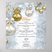 Witte kerstbruiloft poster (Voorkant)