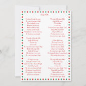 Witte kerstcadeau met Jingle Bells Kaart (Voorkant)