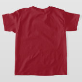 Witte kerstcadeauletter t-shirt (Laag Achter)