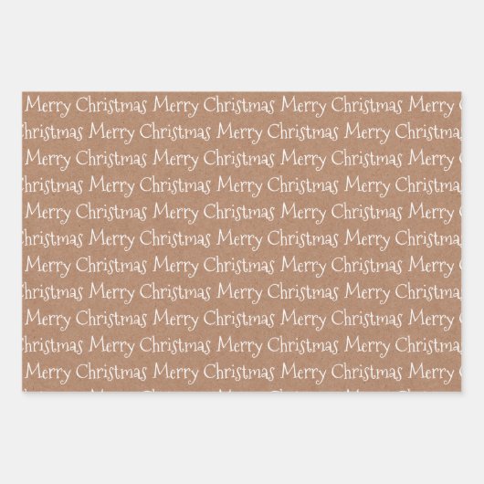 Witte kerstcadeautextuur inpakpapier vel (Voorkant 3)