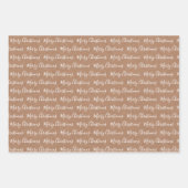 Witte kerstcadeautextuur inpakpapier vel (Voorkant)