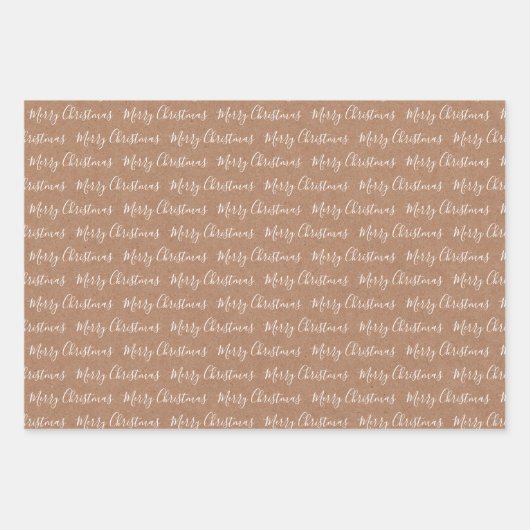 Witte kerstcadeautextuur inpakpapier vel (Voorkant)