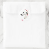 Witte kerstcadeautjes Labels met witte kerstcadeau (Tas)