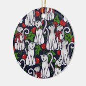 Witte kerstcadeautjes van Yule Keramisch Ornament (Links)