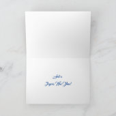 Witte Kerstduif vakantie Kaart (Binnen)