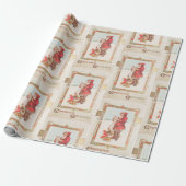 -witte kerstfeestdag cadeaupapier (Uitgerold)