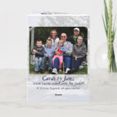 Witte kerstfotokaart van Janz Feestdagen Kaart (Achterkant)