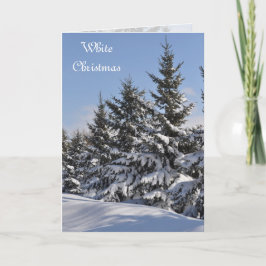 Witte kerstfotokaart van Janz Feestdagen Kaart