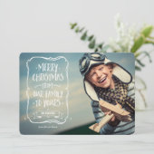 Witte kerstgroet voor u feestdagenkaart (Staand voorkant)