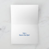 Witte kersthond feestdagen kaart (Binnen)