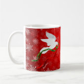 Witte kersthond koffiemok (Links)
