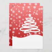 Witte kerstkaart (Voorkant / Achterkant)