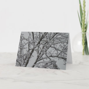 Witte kerstkaart feestdagen kaart