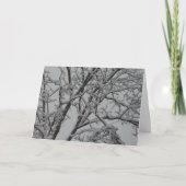 Witte kerstKaart Feestdagen Kaart (Voorkant)