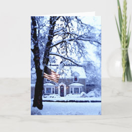 Witte kerstKaart Feestdagen Kaart