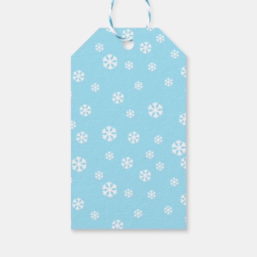 Witte kerstkat in een rood Pet Cadeaulabel (Achterkant)