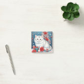 Witte Kerstkat  Post-it® Notes (Kantoor)