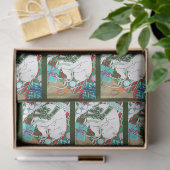 Witte Kerstkat Tissuepapier (Geschenk)