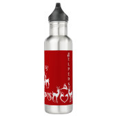 Witte kerstkerstluiers uit de Noordse landen Waterfles (Rechts)