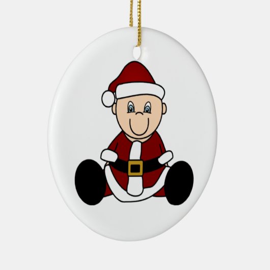 -witte kerstkerstversiering keramisch ornament (Rechts)