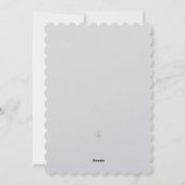 Witte kerstkrlyQue kerstbomen Feestdagenkaart (Achterkant)