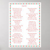 Witte Kerstlied Jingle Bells Posters 20"x28" (Voorkant)