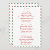 Witte kerstliedje Stille Nacht kerstkaarten Feestdagenkaart (Voorkant / Achterkant)