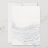 Witte kerstmarmer | Kerstkaart (Achterkant)