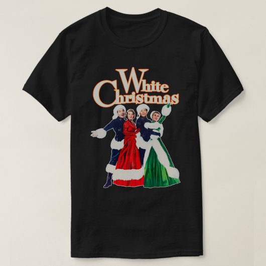 Witte Kerstmis 1954 Vakantie Klassieke Film T-shirt (Design voorkant)