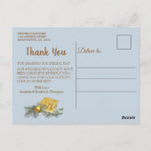 Witte Kerstmis Dank je Briefkaart (Achterkant)