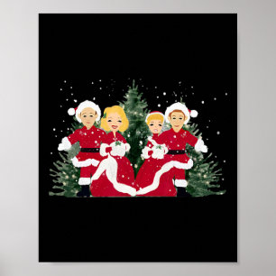 Witte Kerstmis Film Kerstlied Vakantie Pyjama's Re Poster