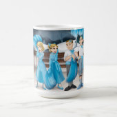 Witte Kerstmis grote koffie Mok (Center)