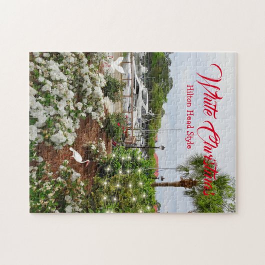 Witte Kerstmis Hilton Head Style. South Carolina Legpuzzel (Horizontaal)