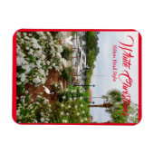 Witte Kerstmis Hilton Head Style. South Carolina Magneet (Horizontaal)