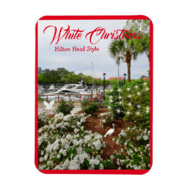 Witte Kerstmis Hilton Head Style. South Carolina Magneet
