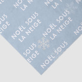 Witte Kerstmis in het Frans Weefselpapier Bleek bl Tissuepapier (Detail)