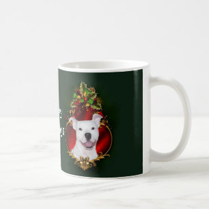 Witte kerstmis koffiemok
