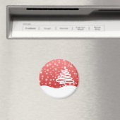 Witte Kerstmis Magneet (Insitu (Vaatwasser))