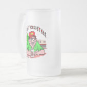 Witte Kerstmis, Matglas Bierpul (Voorkant links)