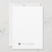 Witte Kerstmis | Minimalistisch | Feestdag Kaart (Achterkant)