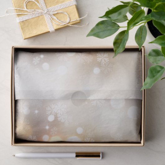 "Witte Kerstmis" Tissuepapier (Geschenk)