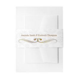 Witte Kerstmis Trouw Buikband Uitnodigingen Wikkel