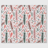 Witte Kerstmis Wonderland Cadeaupapier (Vlak)